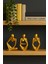 Ev & Ofis Dekoru – Gold 3’lü İnsan Figürü Seti | El Yapımı Minimalist Heykel Takımı 6