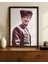 Atatürk Kalpaklı Portre Dijital Baskı Poster V1 (Çerçevesiz) 1