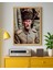 Atatürk Kalpaklı Portre Dijital Baskı Poster V3 (Çerçevesiz) 4