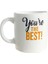 You’re The Best Mottolu Porselen Kupa Beyaz 3