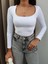 Bisiklet Yaka Yanı Büzgülü Basic Bluz 3