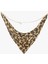 Leopar Desenli Metal Bandana Kolye 3