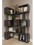 Asratrend Dk-02 Dekoratif Modern Kitaplık – Duvar/köşe Modüler Şık Tasarım, Salon & Ofis Kitaplığı 3