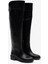 Tracy Siyah Deri Kadın Diz Üstü Çizme 4