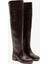 Tracy Kahverengi Deri Kadın Diz Üstü Çizme 4