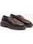 Ginny Kahverengi Deri Kadın Loafer 4