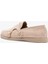 Gerox Bej Süet Deri Kadın Loafer 3