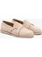 Gerox Bej Süet Deri Kadın Loafer 4