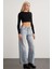 Essıe Kadın Bisiklet Yaka Slim Fit Uzun Kollu Crop Siyah Büstiyer 3