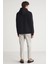 TORONTO Erkek Kapüşonlu %100 Pamuk Baskı Detaylı Siyah Sweatshirt 12