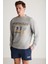 Darıan Erkek Sport Baskılı Içi Polarsız Mevsimlik Grimelanj Sweatshirt 5