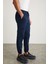 Cargo Erkek Dokuma Kargo Cepli Beli Ve Paçası Lastikli Lacivert Pantolon 4