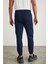 Cargo Erkek Dokuma Kargo Cepli Beli Ve Paçası Lastikli Lacivert Pantolon 5