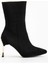 Kadın Siyah Süet Sivri Burun Ince Topuklu Bot 1