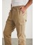 Cargo Erkek Dokuma Kargo Cepli Beli Ve Paçası Lastikli Bej Pantolon 6