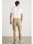 Cargo Erkek Dokuma Kargo Cepli Beli Ve Paçası Lastikli Bej Pantolon 7