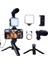 Techmrt Akıllı Telefon Vlog Kiti Tripod Mini Mikrofonlu Telefon Tutucu 5