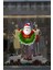 Ellerini Yeni Yıla Açmış Noel Baba Yılbaşı Süslemesi Cam Duvar Vitrin Stickerı Yılbaşı Süsü 43X50CM 1