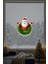 Ellerini Yeni Yıla Açmış Noel Baba Yılbaşı Süslemesi Cam Duvar Vitrin Stickerı Yılbaşı Süsü 43X50CM 5