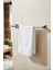 Krom Yapışkanlı Uzun Havluluk – Kare Topuzlu Metal Banyo Havlu Askısı, Dayanıklı & Şık - (101-K) - Ktk 2