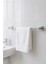 Krom Yapışkanlı Uzun Havluluk – Kare Topuzlu Metal Banyo Havlu Askısı, Dayanıklı & Şık - (101-K) - Ktk 4