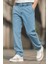 Erkek Pileli Yüksek Bel Bol Kesim Baggy Loose Fit Jean PANTOLON-C354 7