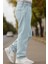 Erkek Pileli Yüksek Bel Bol Kesim Baggy Loose Fit Jean PANTOLON-C354 2