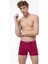 Erkek Bordo 2 Li Paket Pamuk Elastan Boxer 075 2