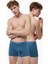 Erkek Mavi 2 Li Paket Pamuk Elastan Boxer 075 1