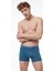 Erkek Mavi 2 Li Paket Pamuk Elastan Boxer 075 2