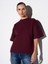 31975 Kısa Kollu Oversize T-Shirt-Bordo 1