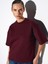 31975 Kısa Kollu Oversize T-Shirt-Bordo 3
