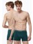 Erkek Yeşil 2 Li Paket Pamuk Elastan Boxer 075 1
