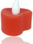 Kalp Model Işıklı Tealight Kırmızı Mum 1