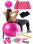 13 Lü Pilates Seti Topu 3 Lü Pilates Bandı Lastiği Dambıl Minder Atlama Ipi Zayıflama Kemeri 2