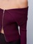 60252 Fermuarlı Fitilli Triko Top-Bordo 4