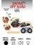 Metal Jeep Sürtmeli Işıklı Müzikli Off Road Arabası 12 cm 5
