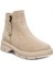 Bej Termal Astar Süet Kadın Bot & Bootie NSB940 2