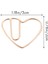 100 Parça Aşk Kalp Şeklindeki Küçük Paper Klipler Ofis Okulu Için Yer Işareti Klipleri Ev Metal Klipler Gül Altın (Yurt Dışından) 2
