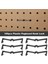 100 Parça Plastik Pegboard Kanca Kilit Pegboard Ekran Kanca Depolama Rafı (Yurt Dışından) 4