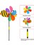 6pcs Arı Rüzgar Spinnerlar Pinkuşlar 3D Hayvan Yelinciği Bahçe Bahçesi Süsler Çim Yard Veranda Partisi Dekor (Yurt Dışından) 3