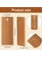 100PCS 45X20MM Dikdörtgen Anahtarlık Halkaları Için Ahşap Etiketler, Bambu Bitmemiş Ahşap Anahtar Yüzük Etiketi (Yurt Dışından) 4