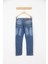 1650 Garson Pamuklu Likralı Lazer Havlu Yıkama Kot Pantolon (9-12) 7