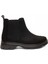 Siyah Lastikli Süet Kadın Bot & Bootie NSB945 1