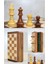 Özel Vernikli Mıknatıs Taşlı Ahşap Katlanabilir Kutulu Satranç Oyunu 12.5 cm 1