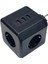 Akım Korumalı Siyah Priz 3 Soketli / 3xusb Girişli 10A 2500W 3