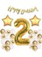 2 Yaş Doğum Günü Seti Rakam Balon Folyo Yıldız Balon Metalik Balon Pastel Balon Banner Balon Seti 1