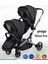 2071 Ibiza Pro İkiz Bebek Arabası Siyah 1