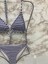 Kadın Üçgen Bikini Takım Likralı Esnek Yandan Boyundan Bağlamalı Şık Ipli 4