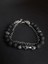 Mryart Siyah Lav Taşı ve Füme Akik Taşlı Zincir Detaylı Ayarlanabilir Şık Bileklik 4
